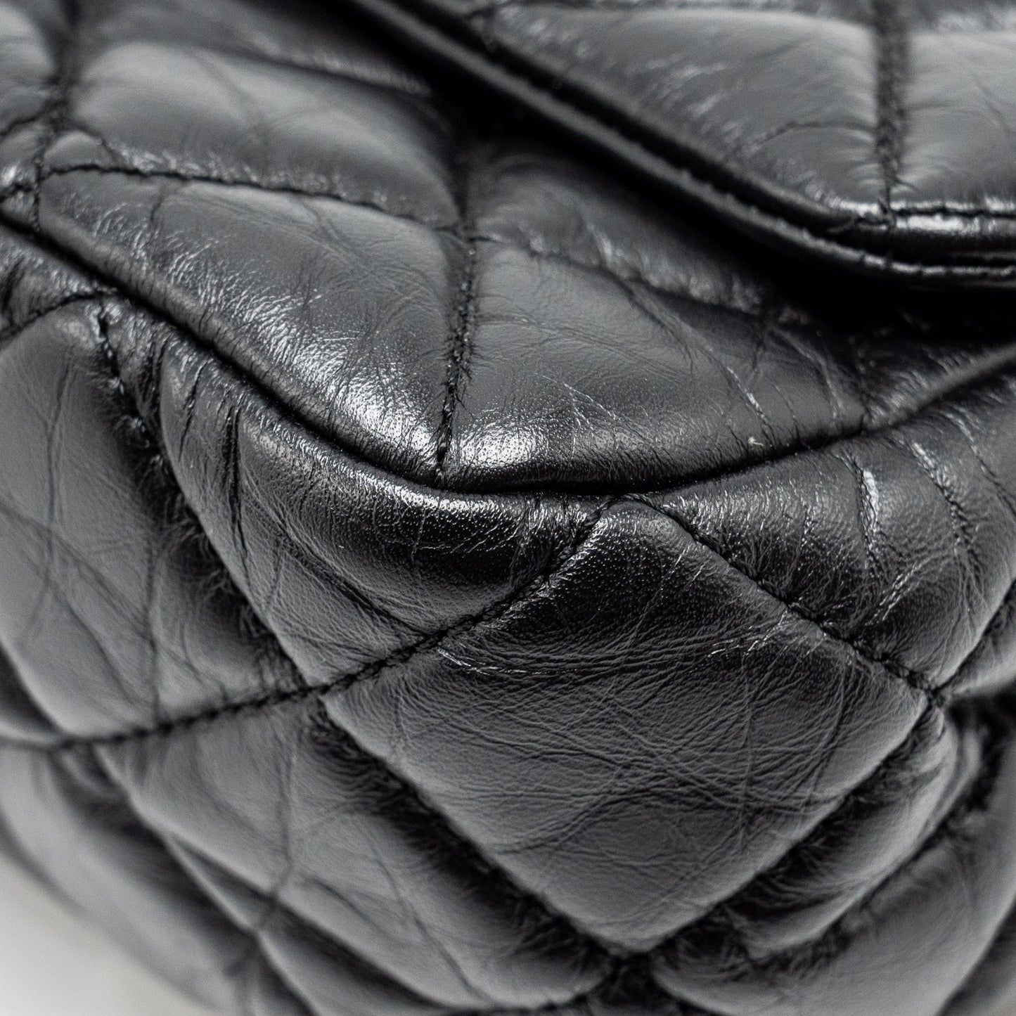 Chanel Hanger Reissue Flap Bag Limited Edition Aged Calfskin Black