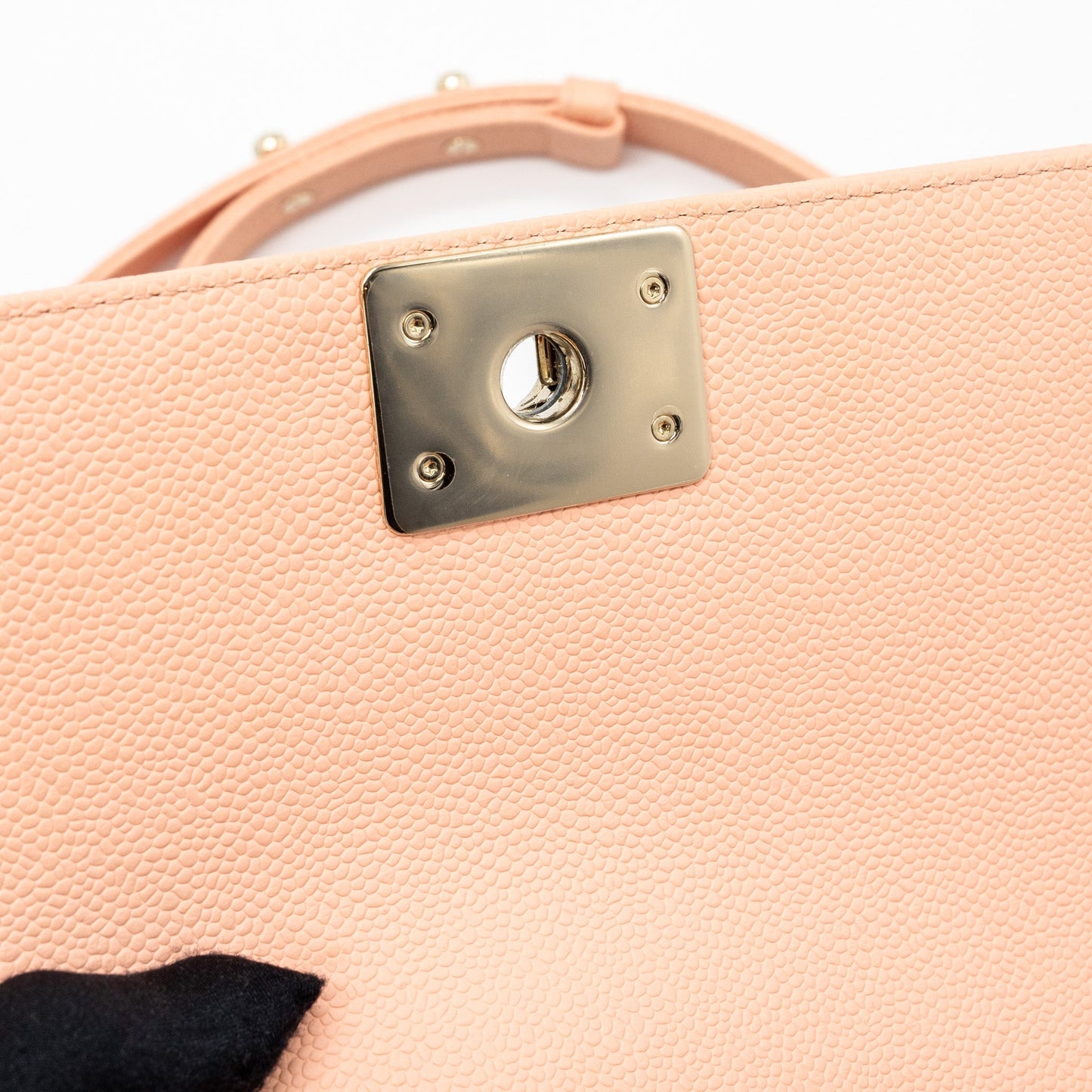 Chanel Small Boy Bag Caviar Light Pink L