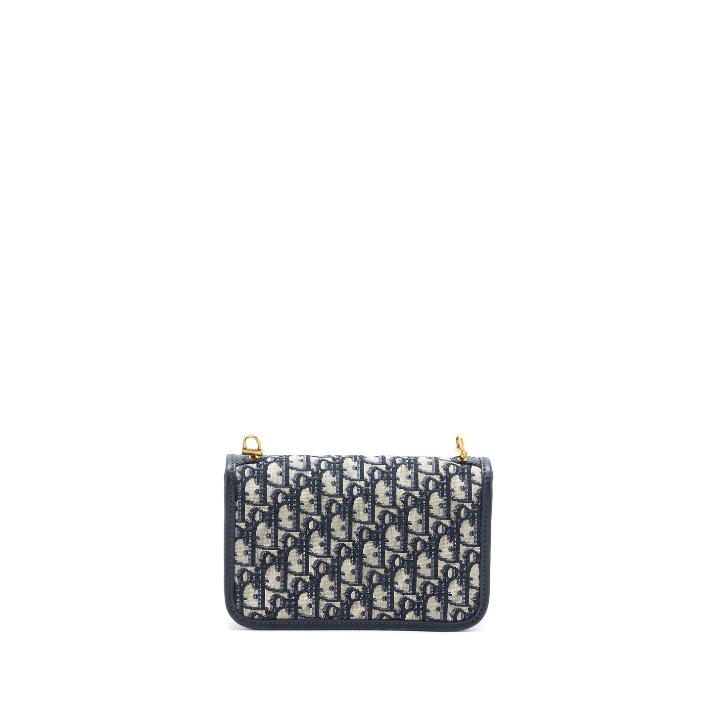 Dior Addict Flap Purse Blue Dior Oblique Jacquard