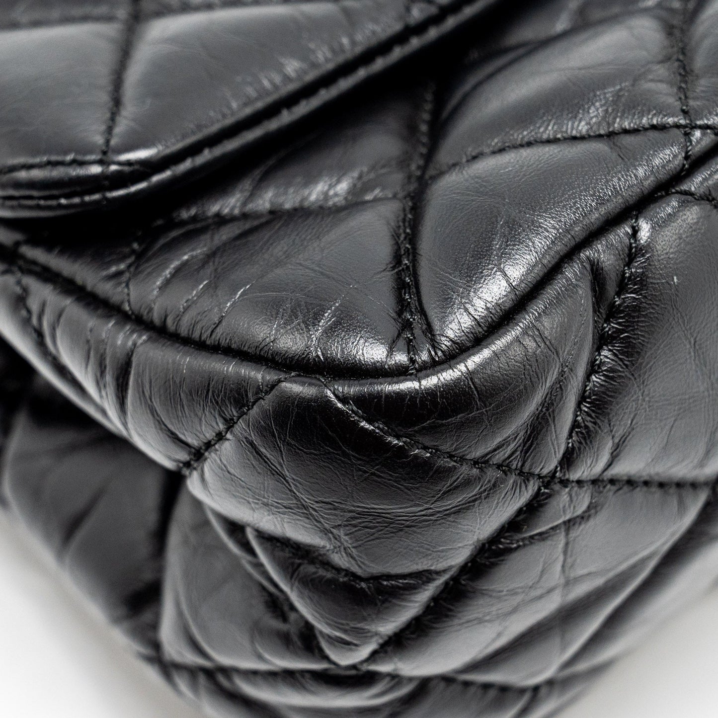 Chanel Hanger Reissue Flap Bag Limited Edition Aged Calfskin Black