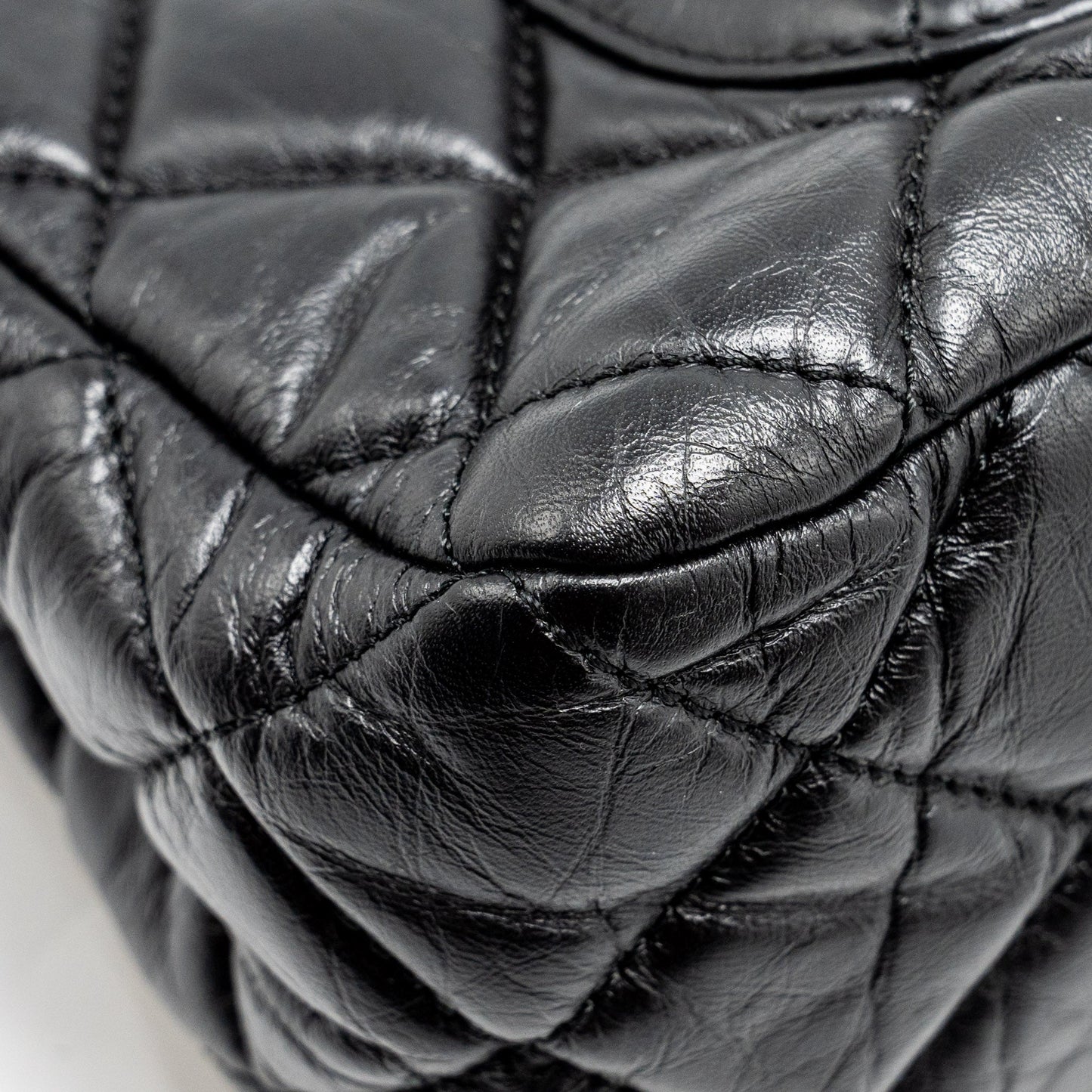Chanel Hanger Reissue Flap Bag Limited Edition Aged Calfskin Black