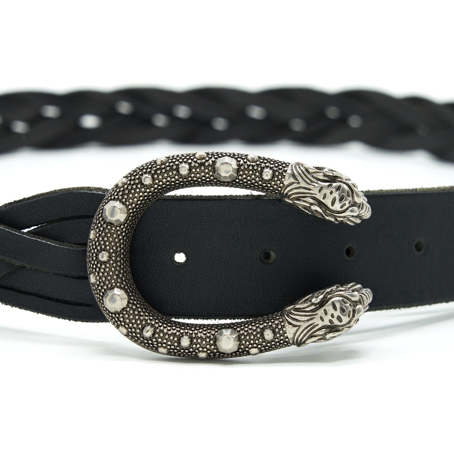 GUCCI 105cm Men?s Dionysus Leather Belt In Black