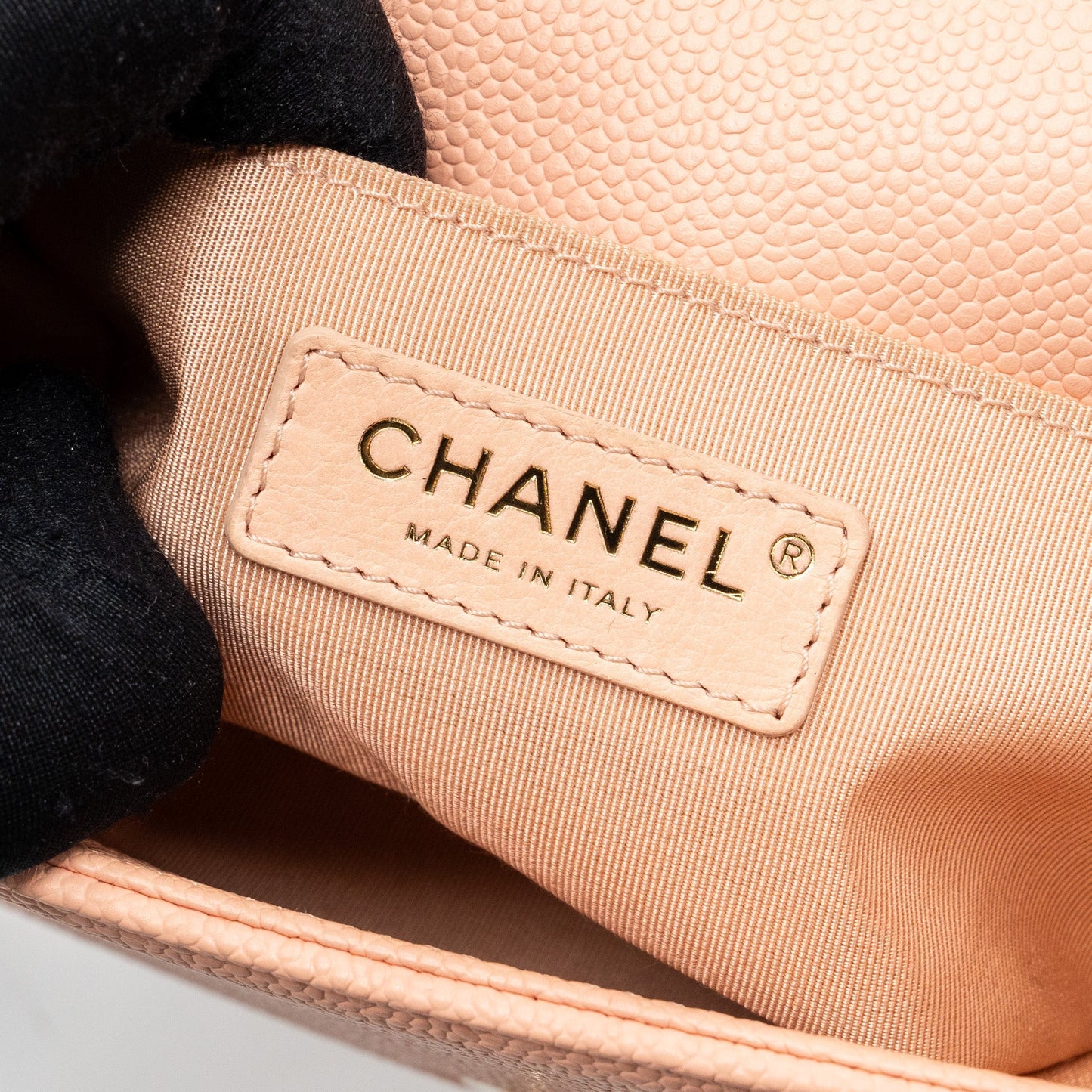 Chanel Small Boy Bag Caviar Light Pink L
