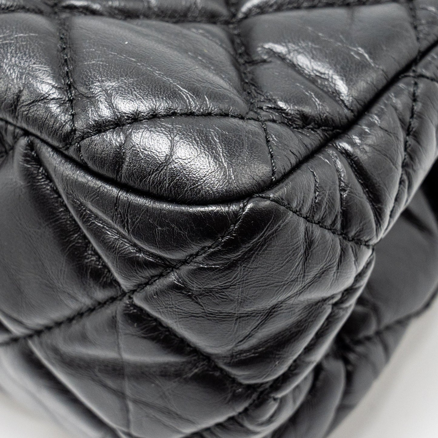 Chanel Hanger Reissue Flap Bag Limited Edition Aged Calfskin Black
