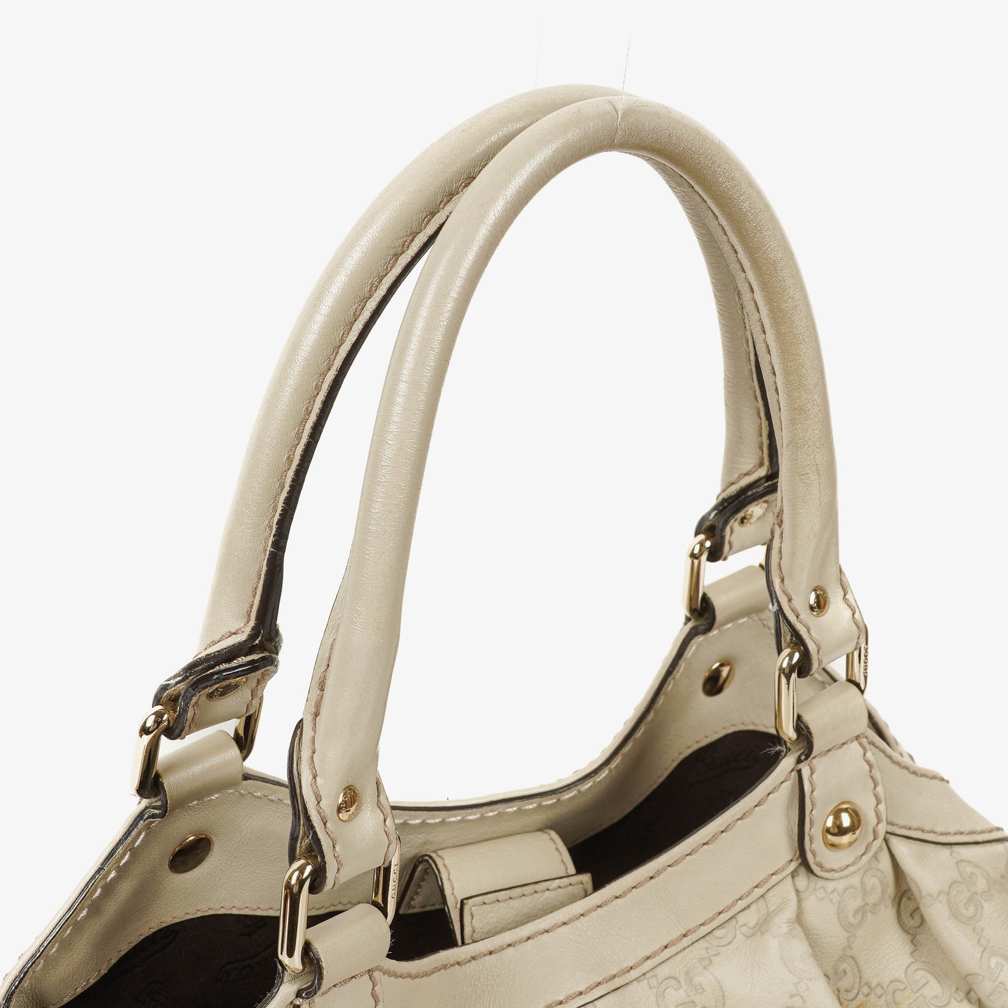 Gucci Guccissima Neutral Leather Sukey Hobo Bag