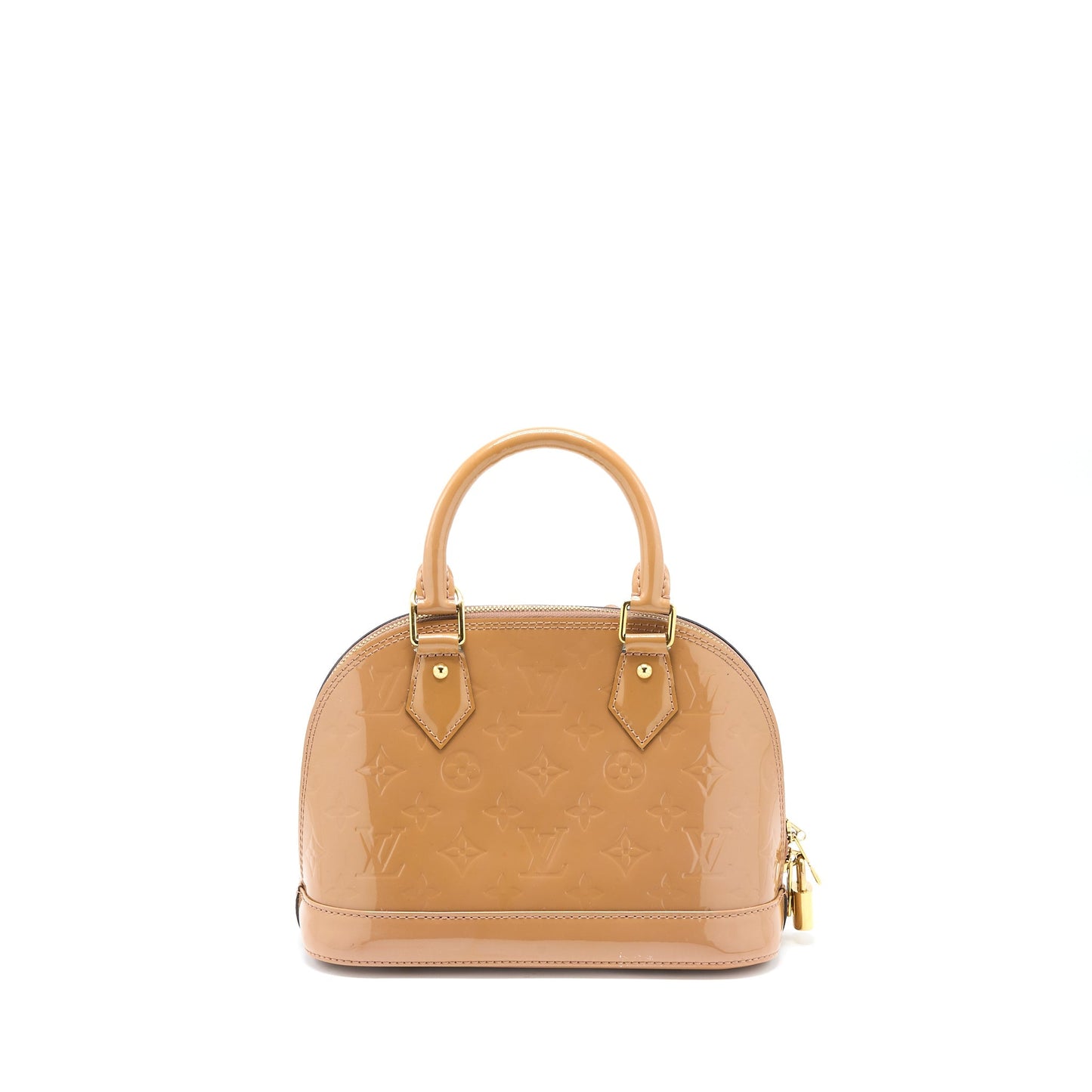 Louis Vuitton Alma BB Patent Dark Beige GHW