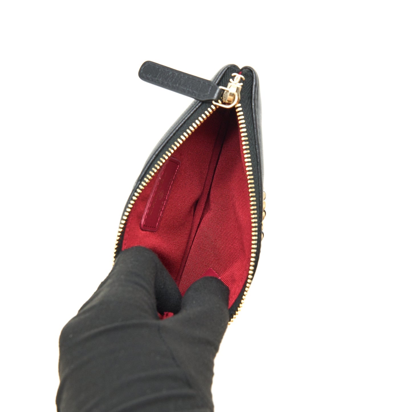 Chanel 19 Mini Pouch Lambskin Black