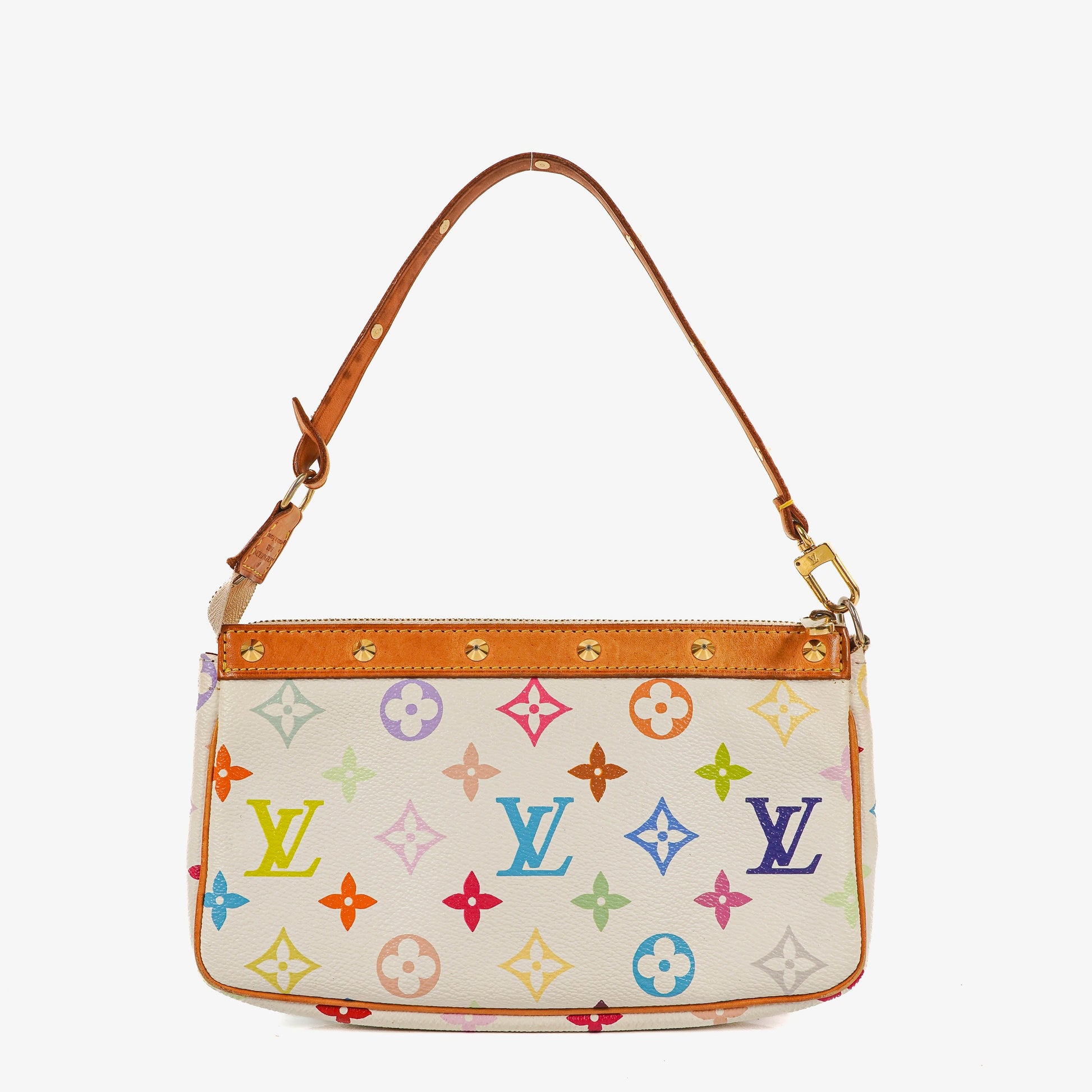 Louis Vuitton Takashi Murakami Pochette Accessoire Multicolor Clutch Handbag