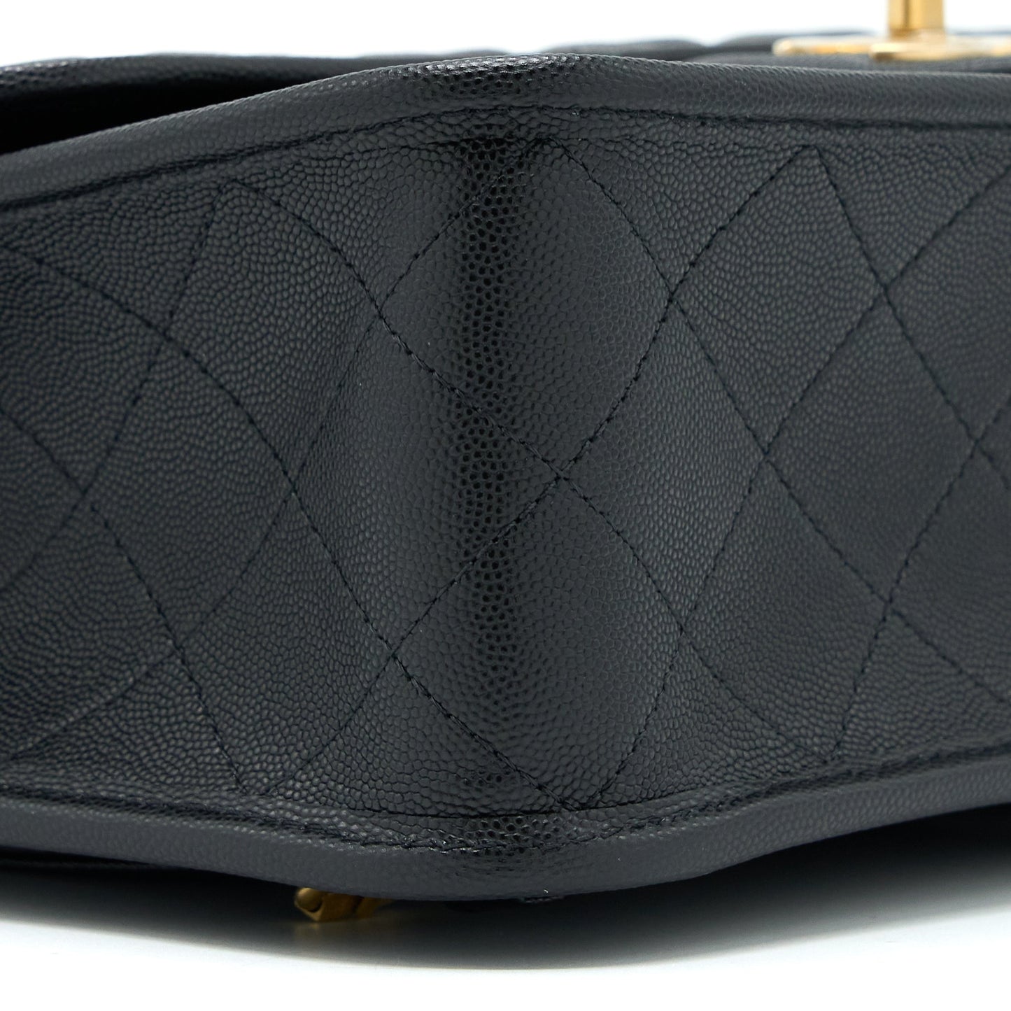 Chanel 22K Large Backpack Caviar Black Brushed  (Microchip)