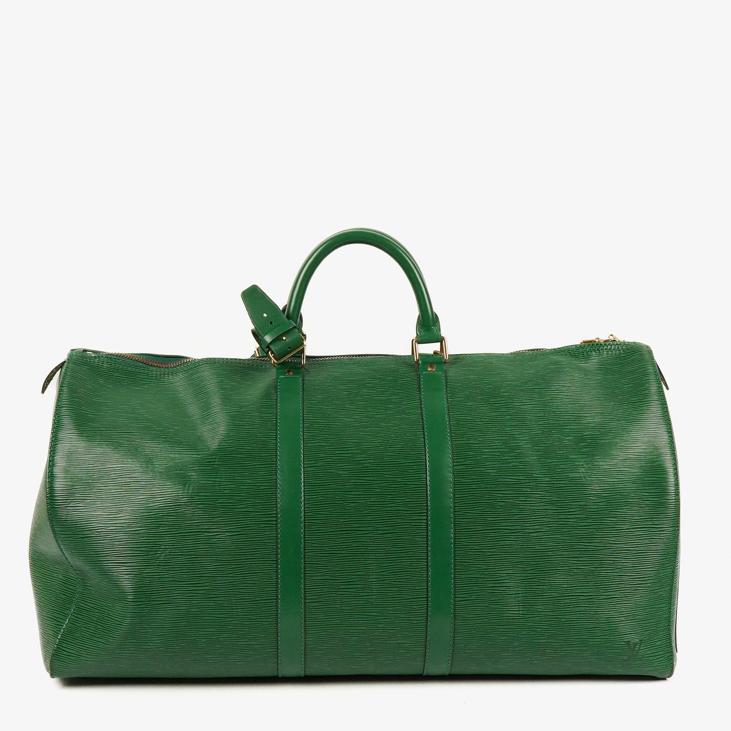 Louis Vuitton Keepall 55 Green EpI Leather Travel Bag