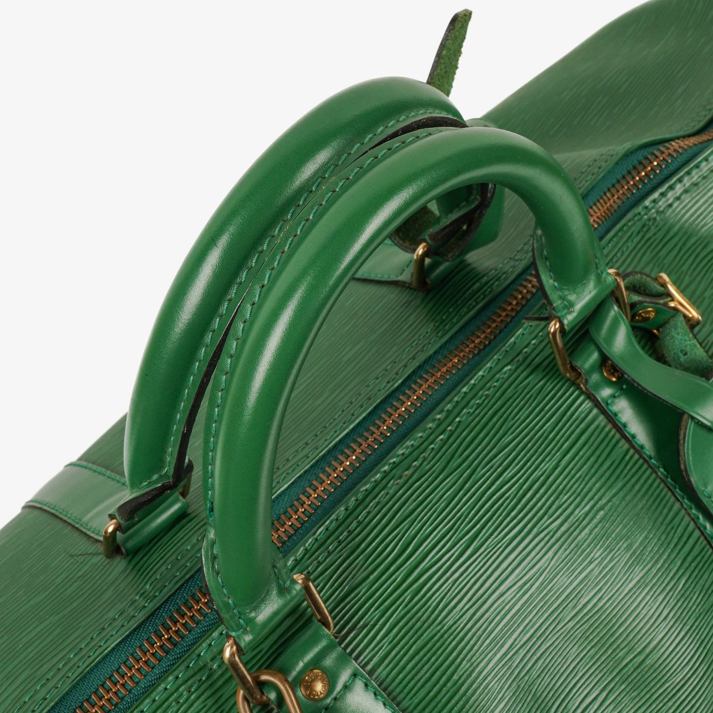 Louis Vuitton Keepall 55 Green EpI Leather Travel Bag