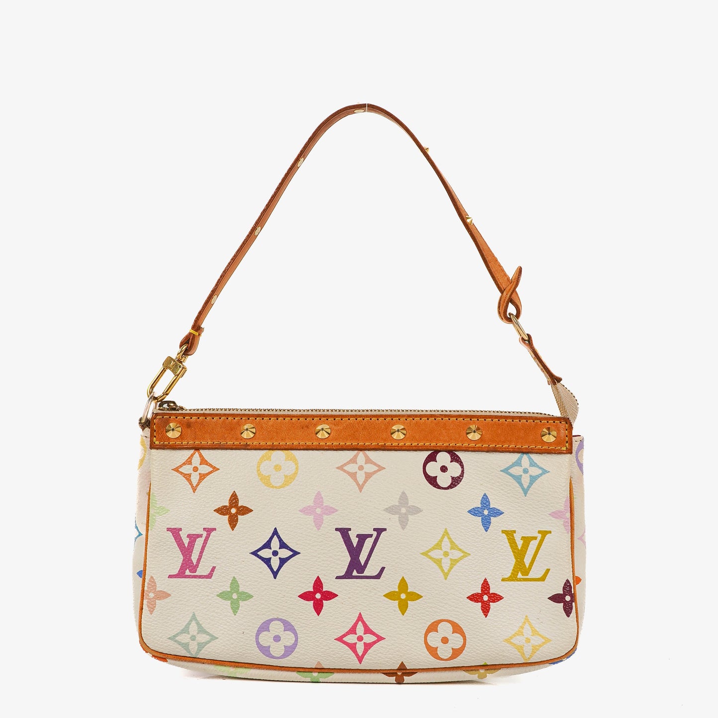Louis Vuitton Takashi Murakami Pochette Accessoire Multicolor Clutch Handbag
