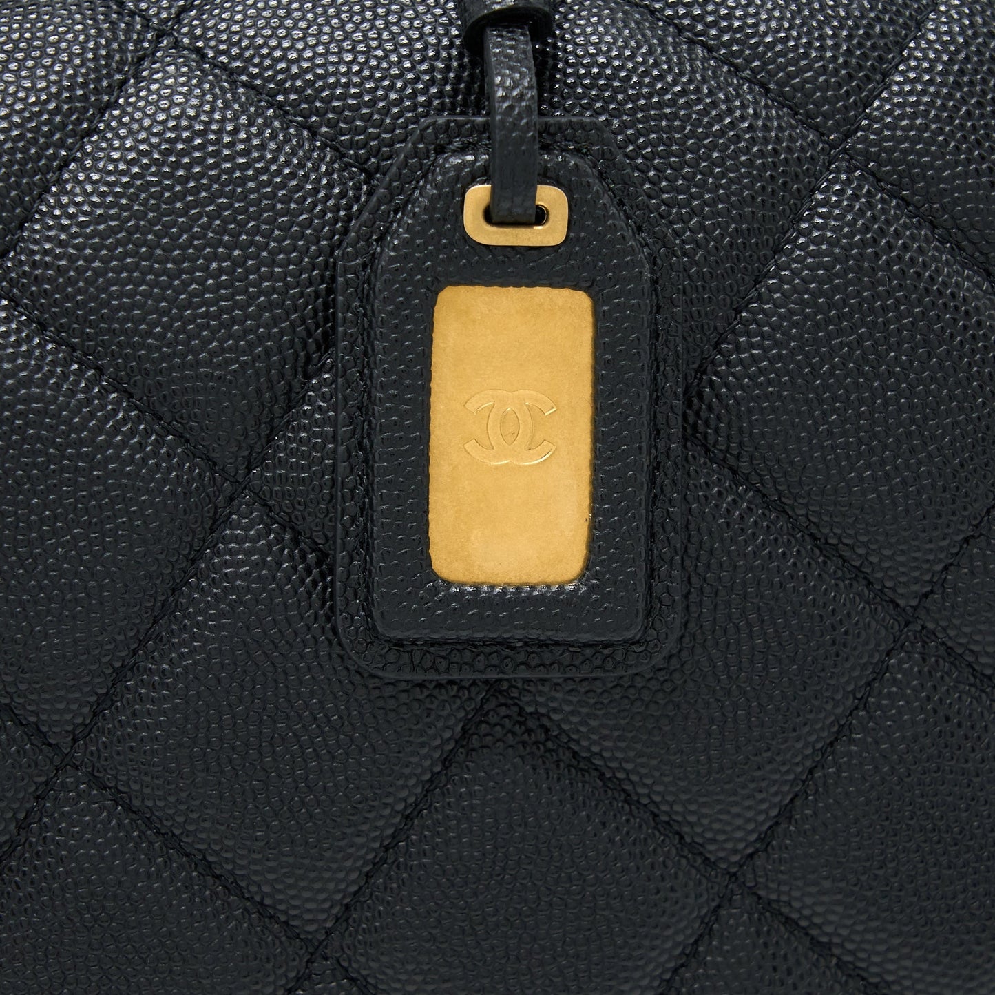 Chanel 22K Large Backpack Caviar Black Brushed  (Microchip)