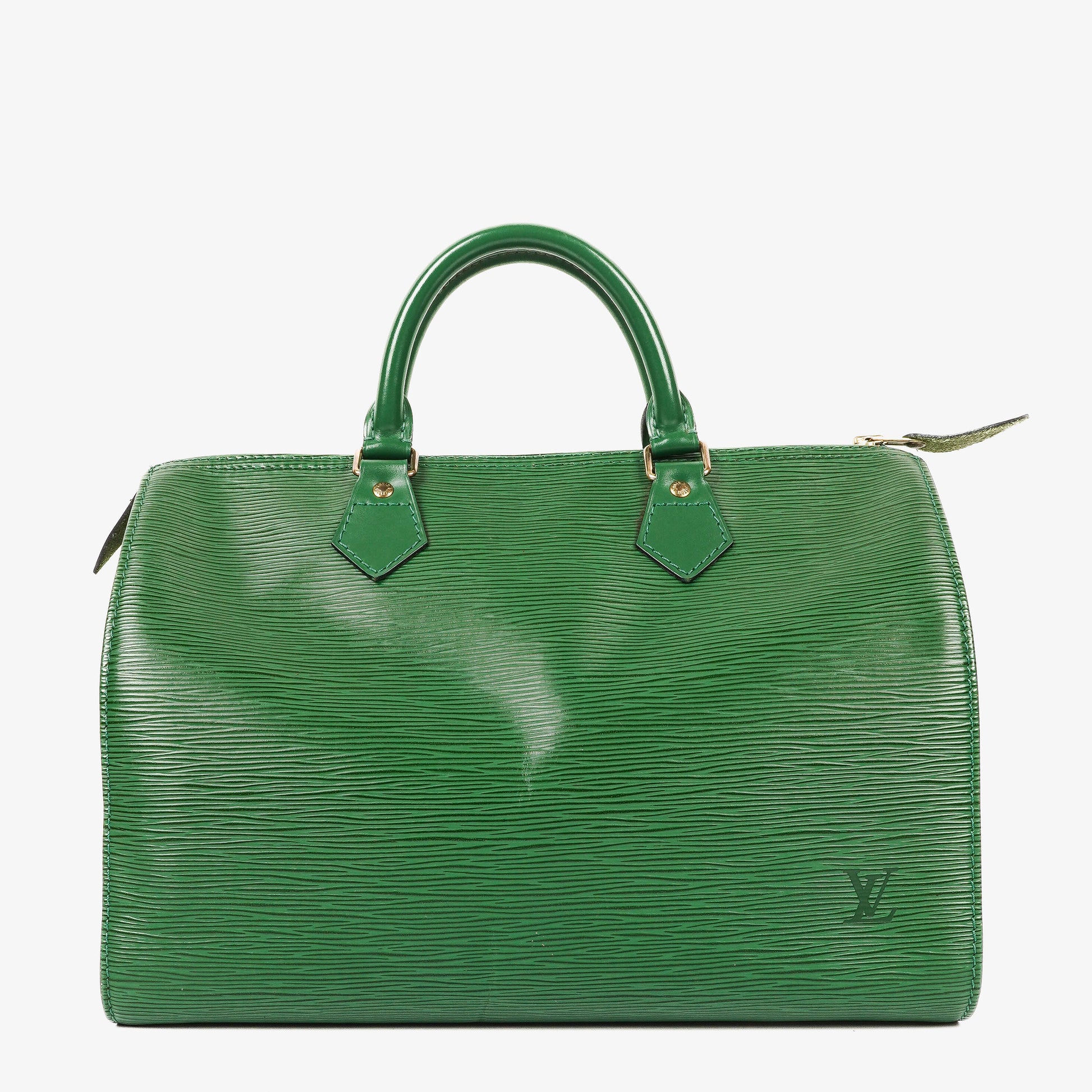 Louis Vuitton  30 Green EPI Leather Handbag