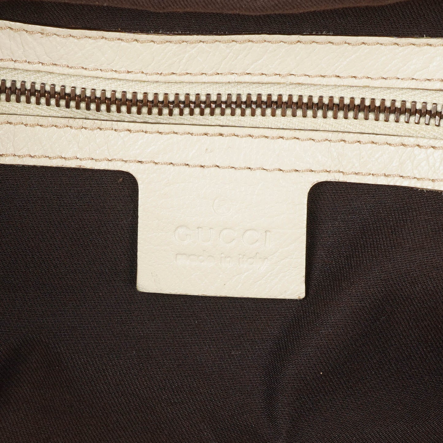 Gucci Bamboo Handle Large Neutral Calfskin Studded Tote Bag