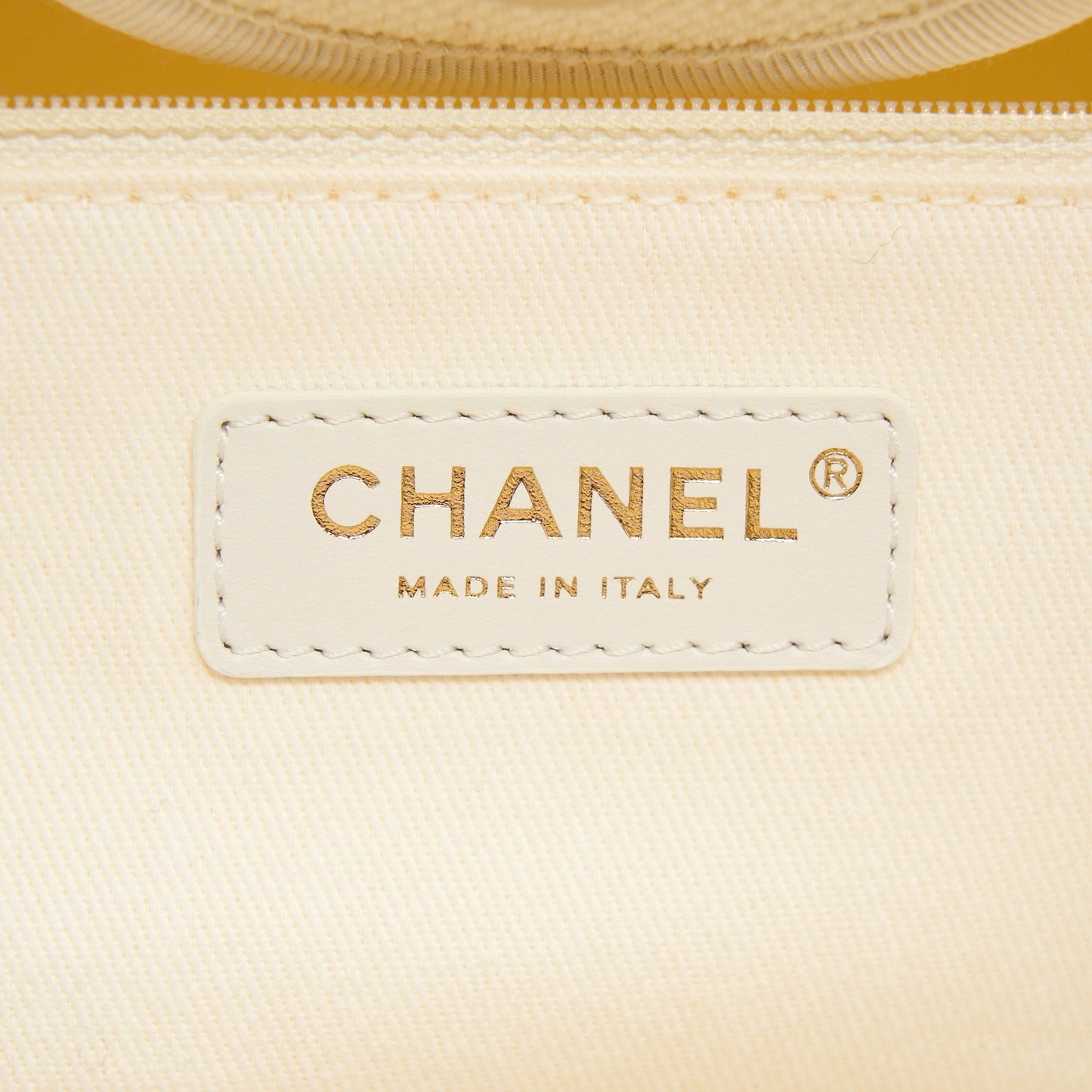 Chanel Deauville Tote Bag Canvas Light Beige L