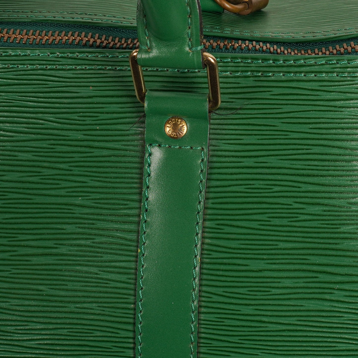 Louis Vuitton Keepall 55 Green EpI Leather Travel Bag