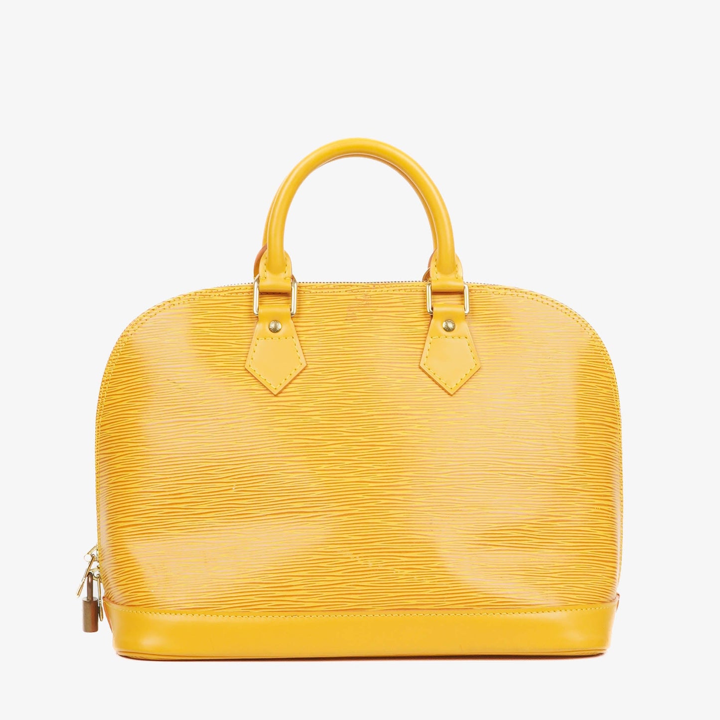 Louis Vuitton Alma PM Yellow Epi Leather Handbag