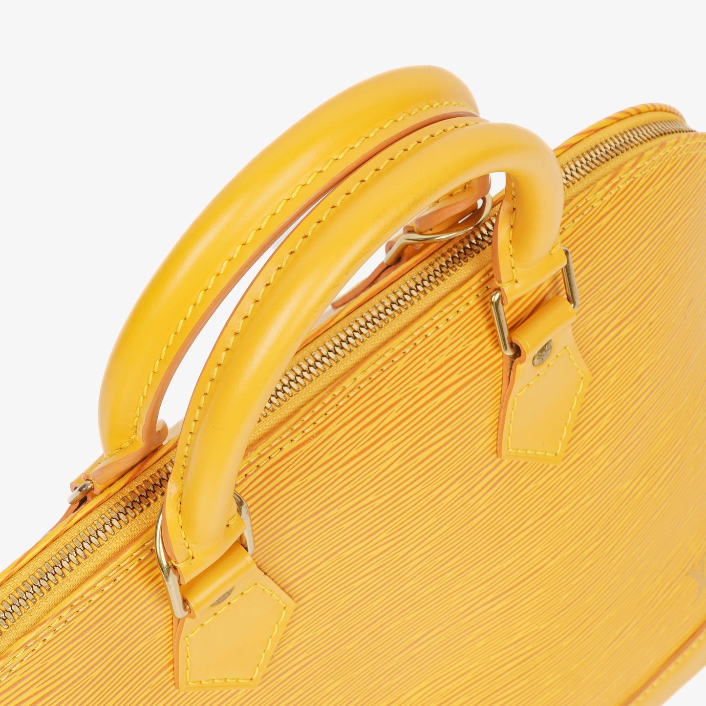 Louis Vuitton Alma PM Yellow Epi Leather Handbag