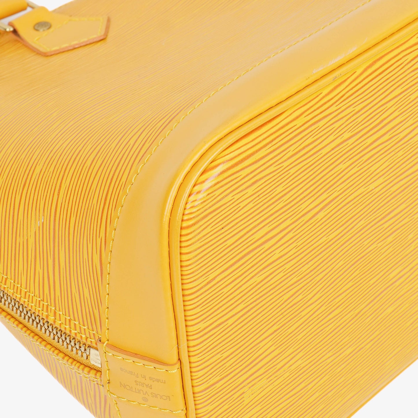 Louis Vuitton Alma PM Yellow Epi Leather Handbag