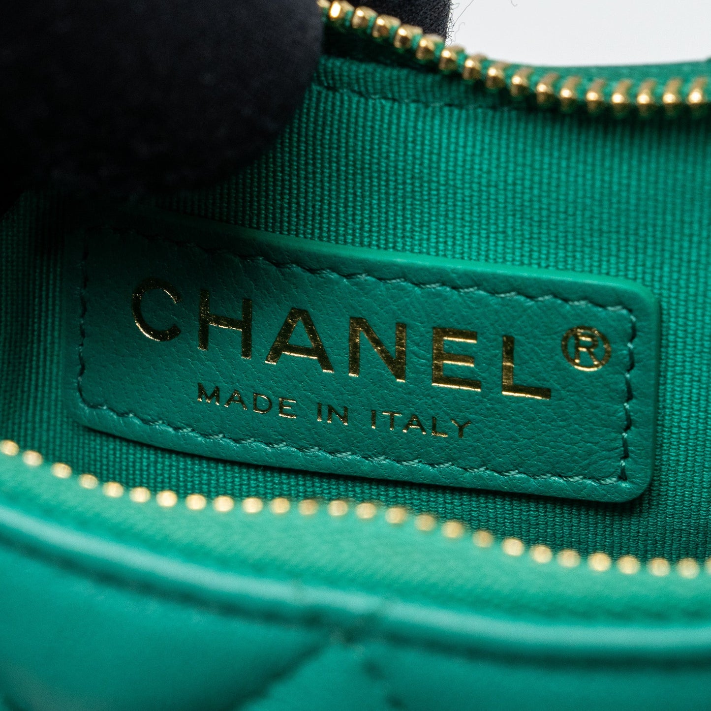 Chanel Small Moon Hobo Lambskin Green L (microchip)