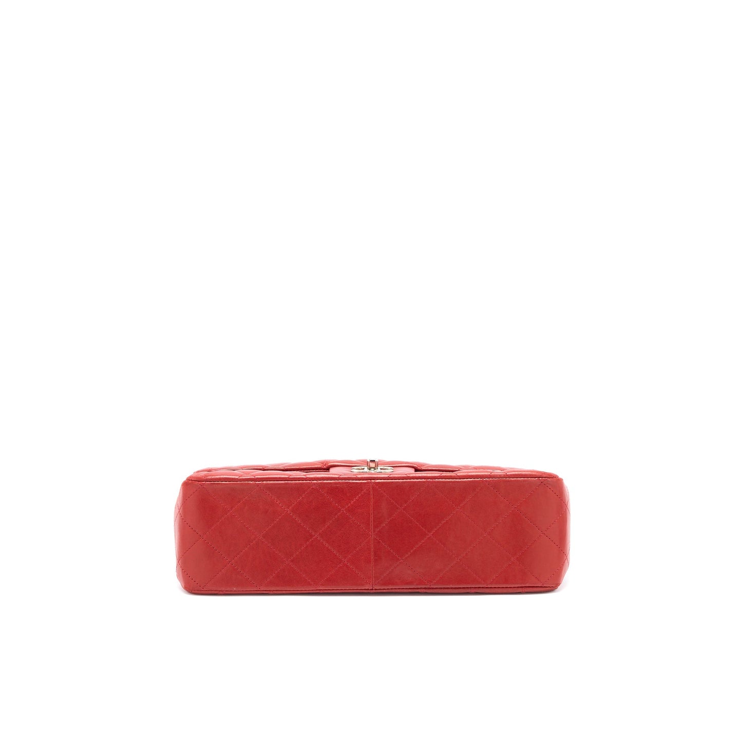 Chanel Classic Jumbo Single Flap Bag Lambskin Red