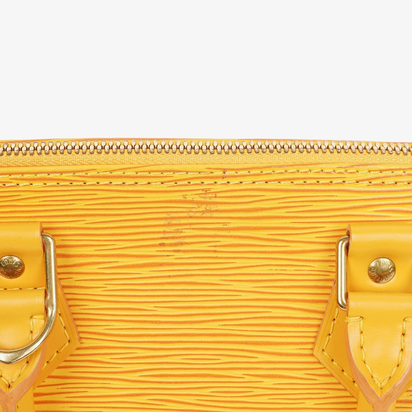 Louis Vuitton Alma PM Yellow Epi Leather Handbag