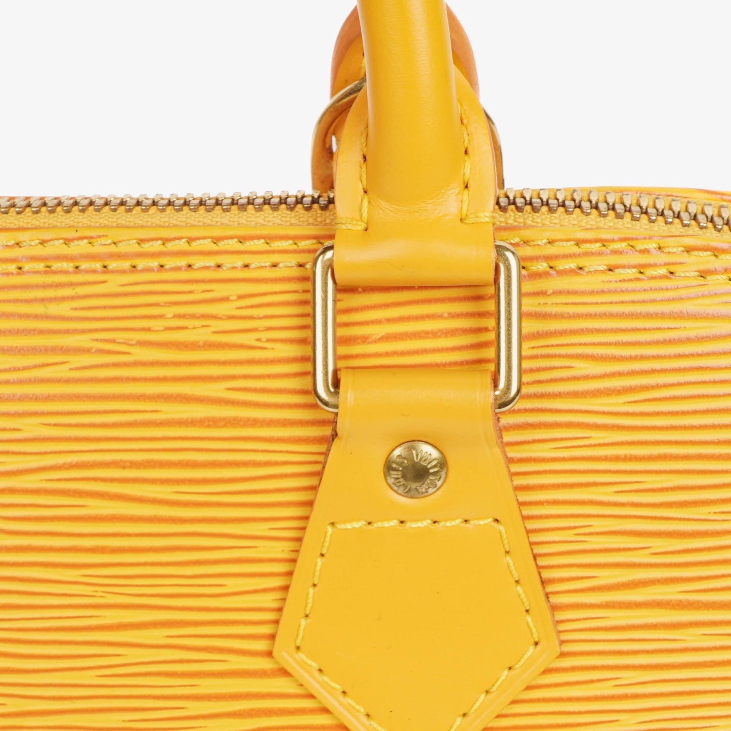 Louis Vuitton Alma PM Yellow Epi Leather Handbag