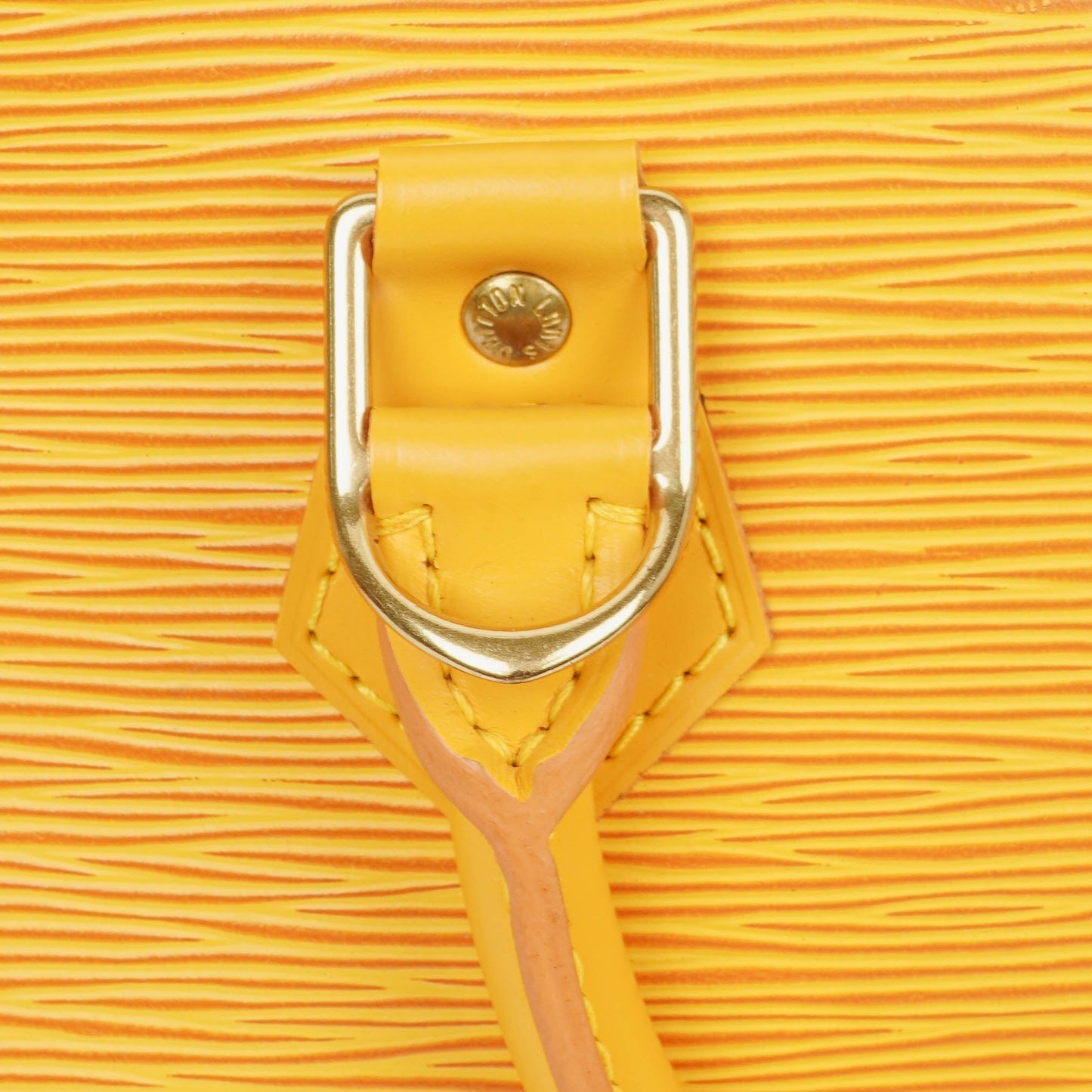 Louis Vuitton Alma PM Yellow Epi Leather Handbag