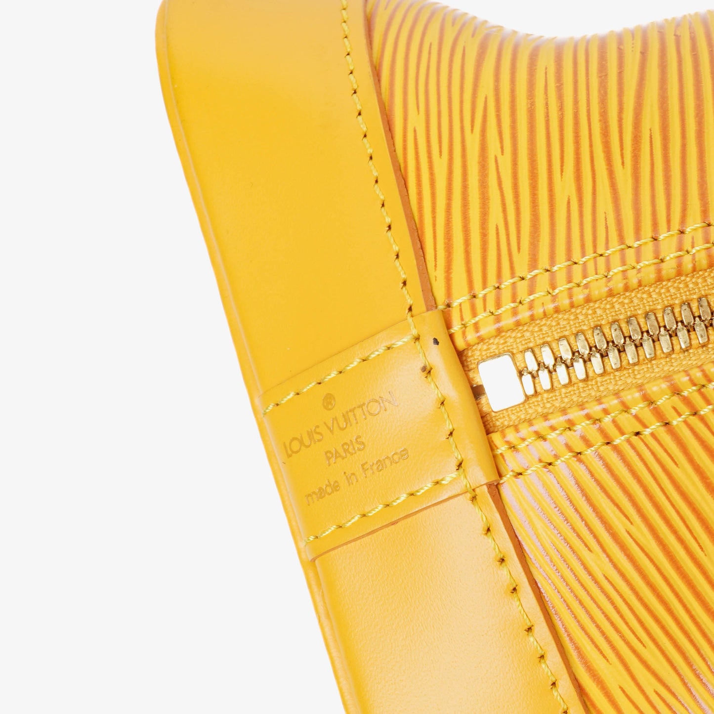 Louis Vuitton Alma PM Yellow Epi Leather Handbag
