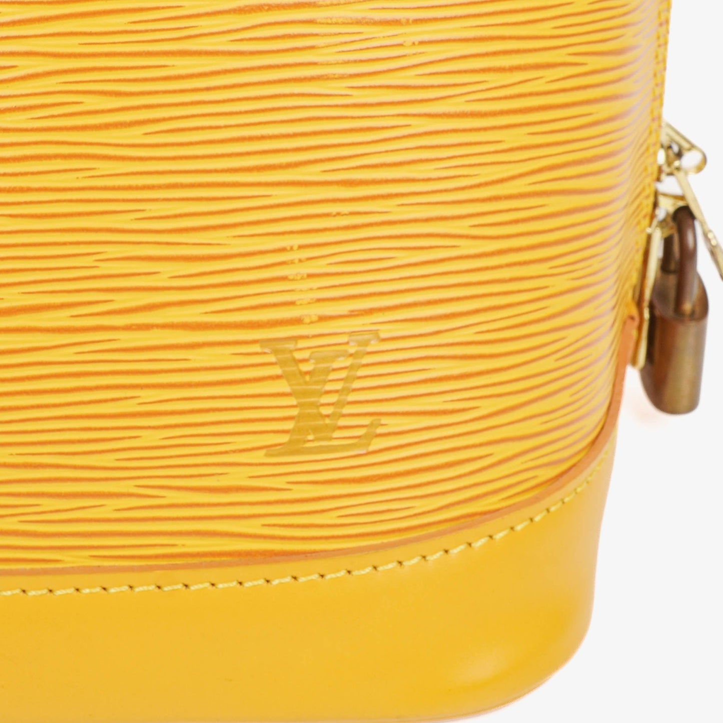 Louis Vuitton Alma PM Yellow Epi Leather Handbag