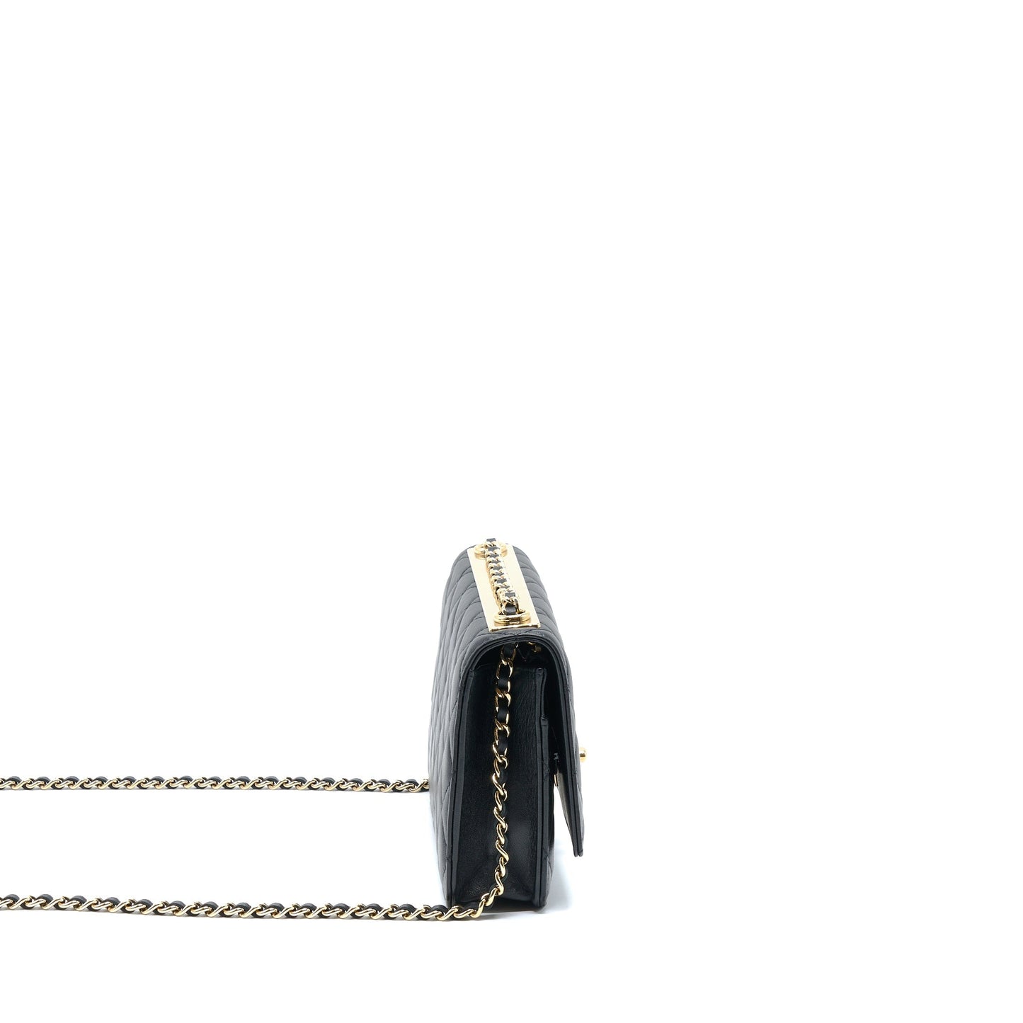 Chanel Trendy CC Wallet On Chain Lambskin Black