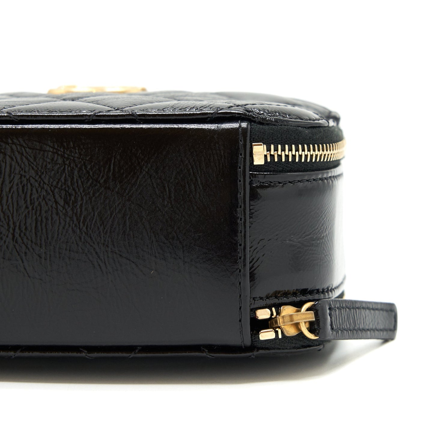 Chanel Vanity Case Handle Crossbody Bag Calfskin Black