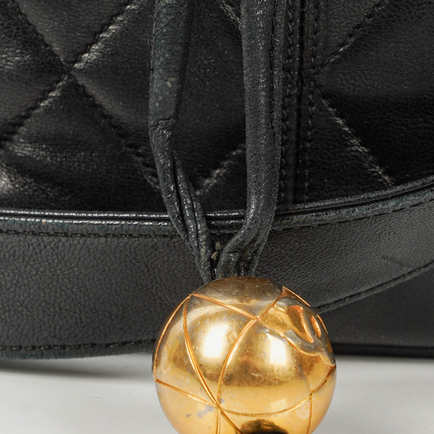 Chanel Black Quilted Leather Bucket Bag