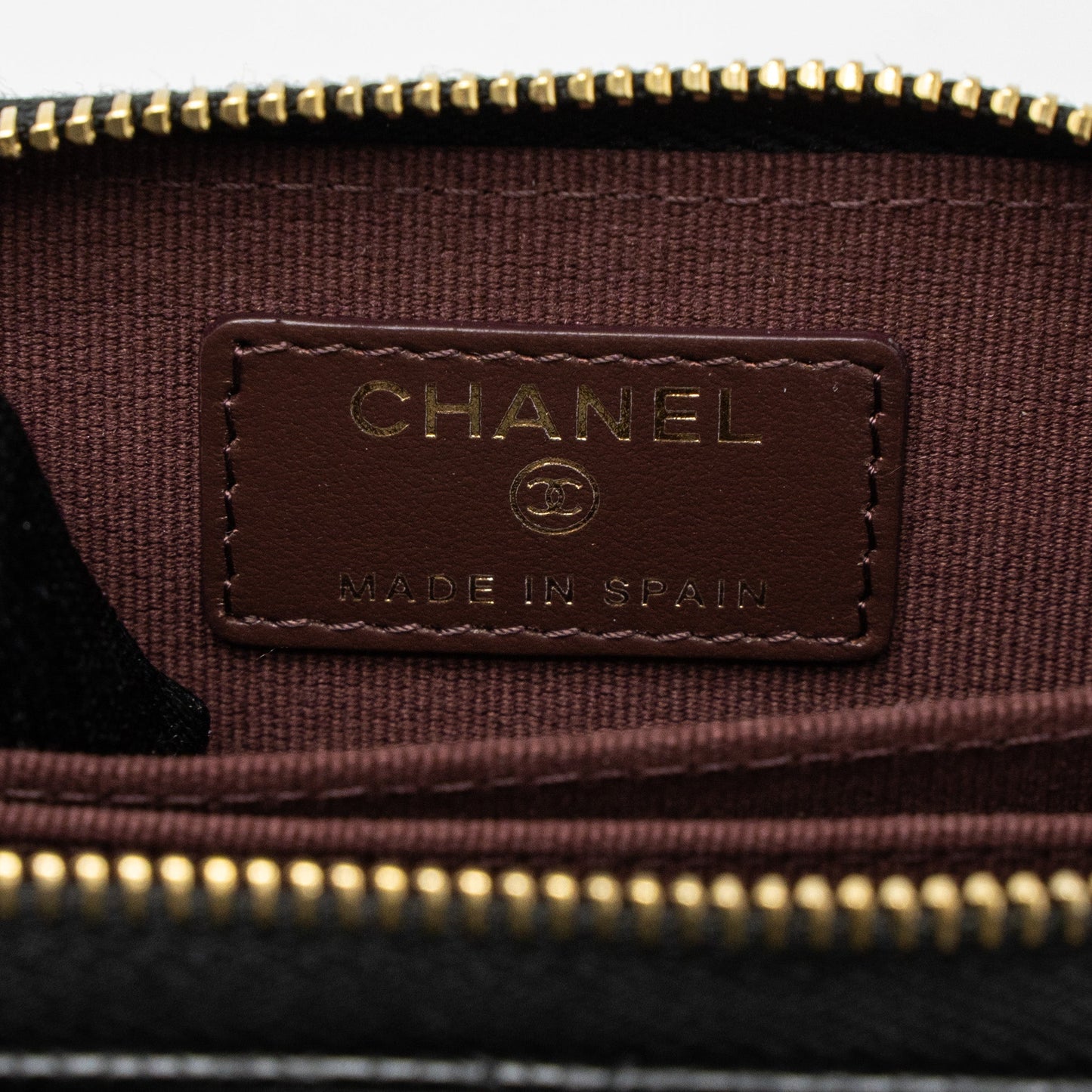 Chanel Zip Card Holder Caviar Black GWH (Microchip)