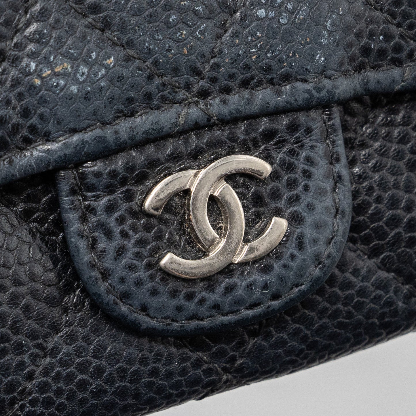 CHANEL CLASSIC FLAP CARD HOLDER CAVIAR BLACK