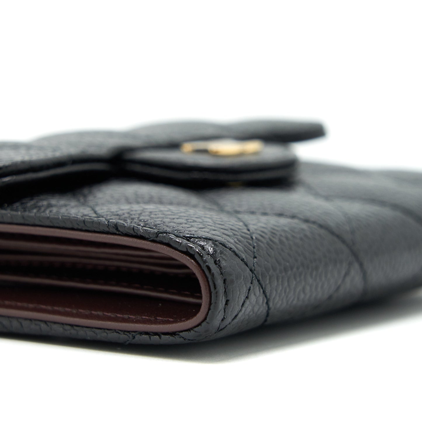 Chanel Small flap Wallet Caviar Black