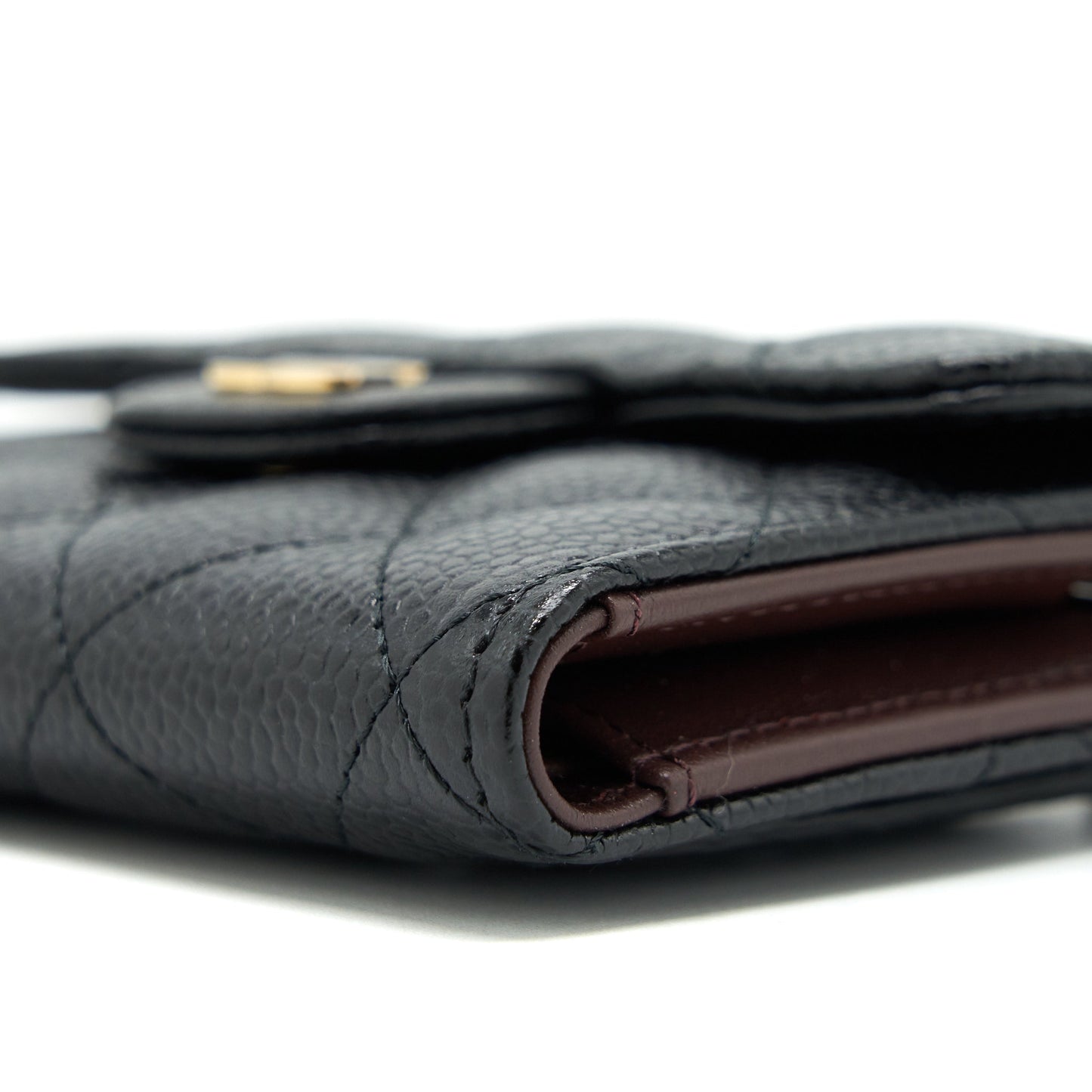 Chanel Small flap Wallet Caviar Black