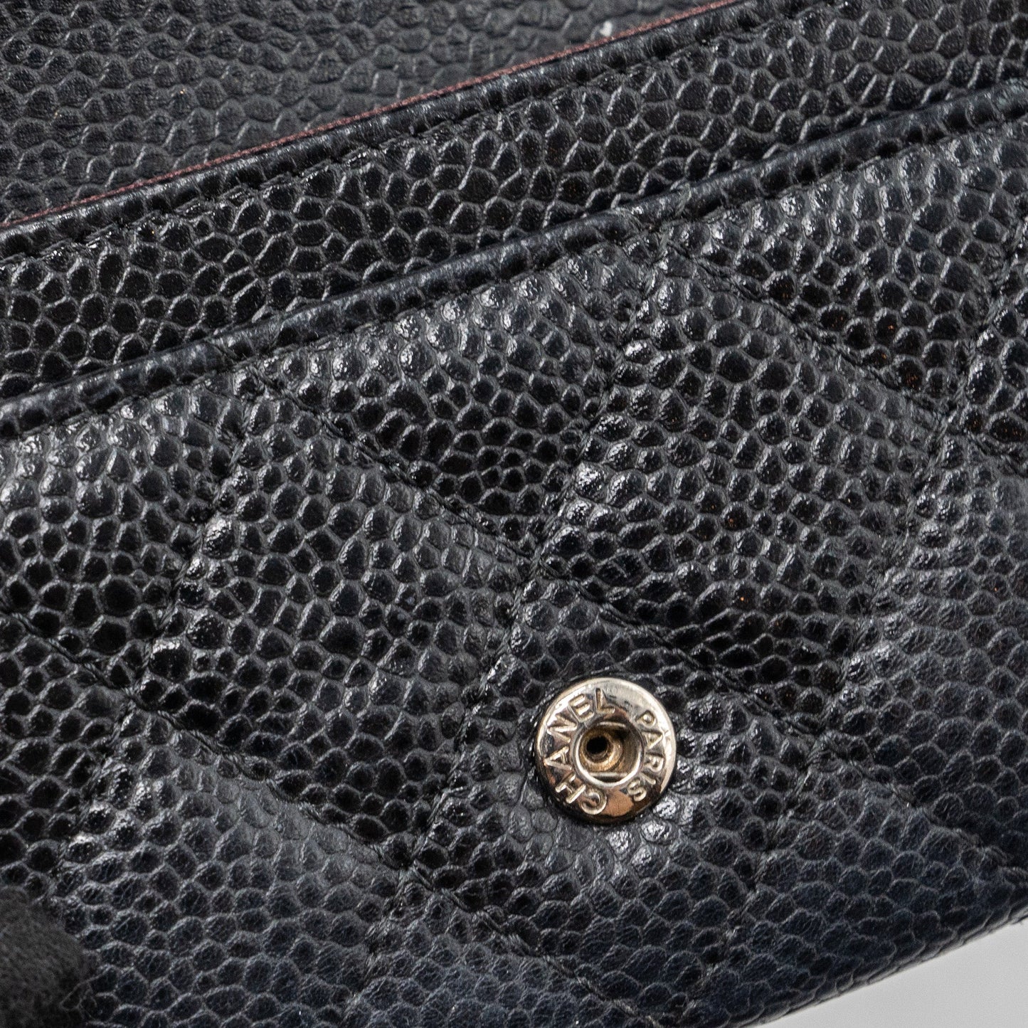 CHANEL CLASSIC FLAP CARD HOLDER CAVIAR BLACK