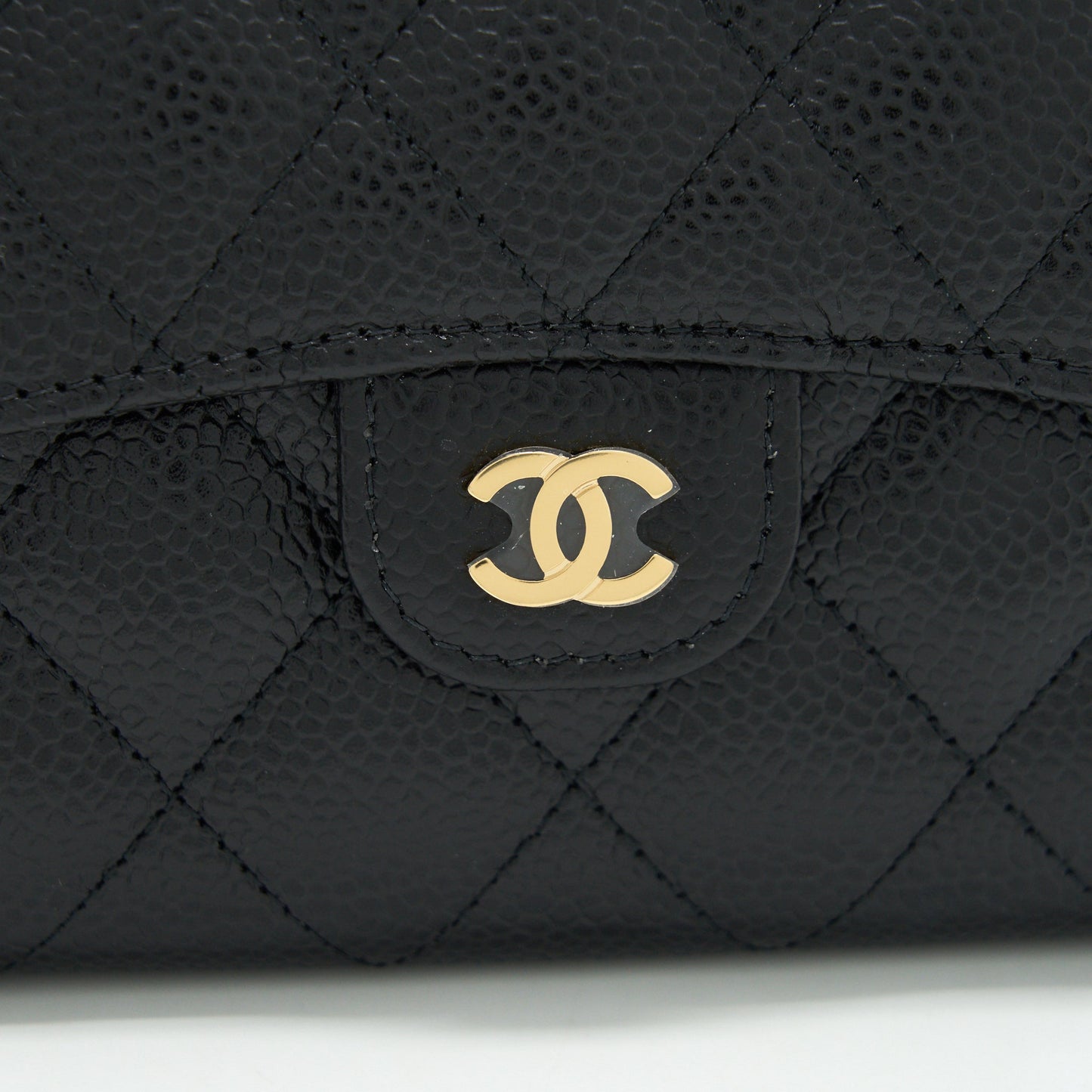 Chanel Small flap Wallet Caviar Black