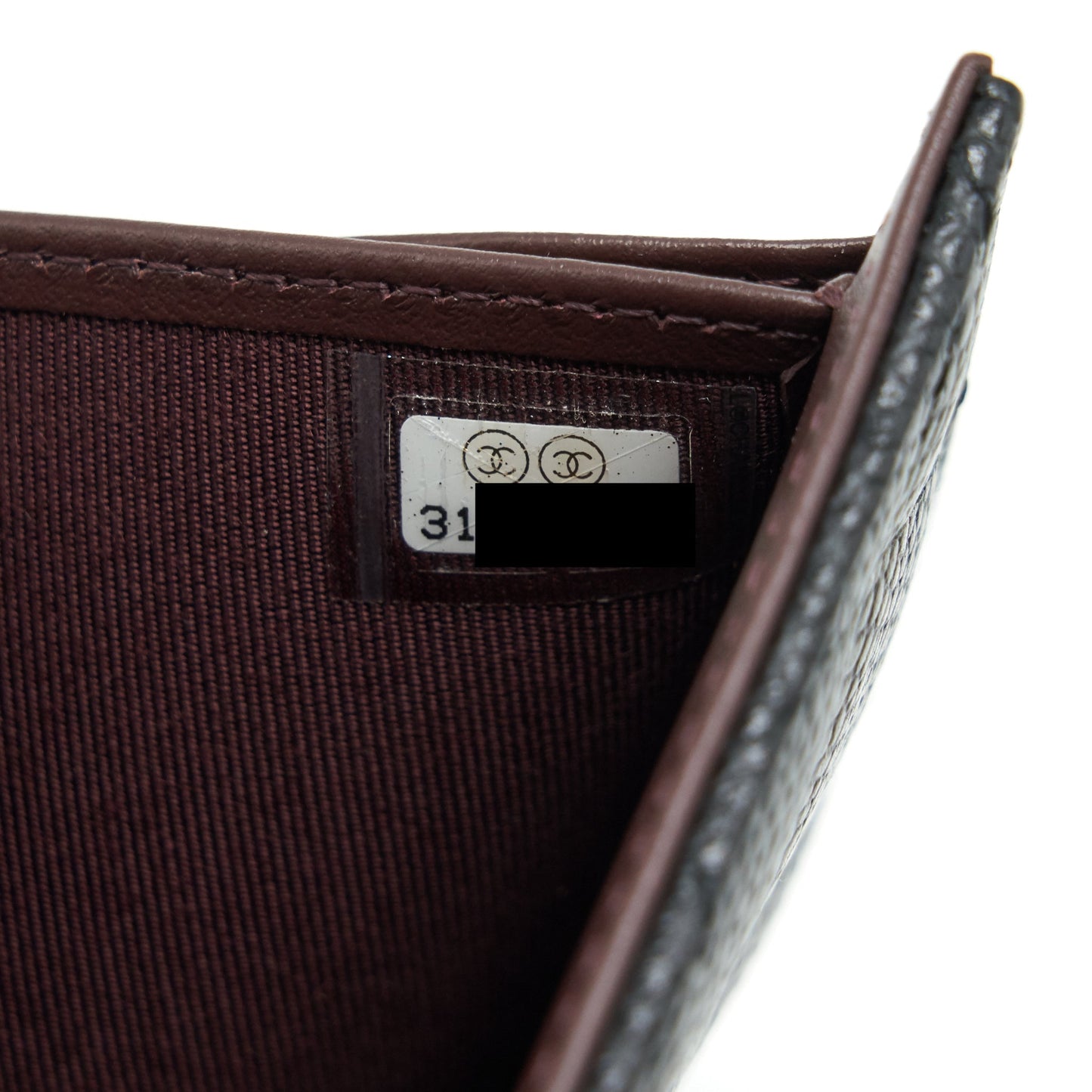 Chanel Small flap Wallet Caviar Black