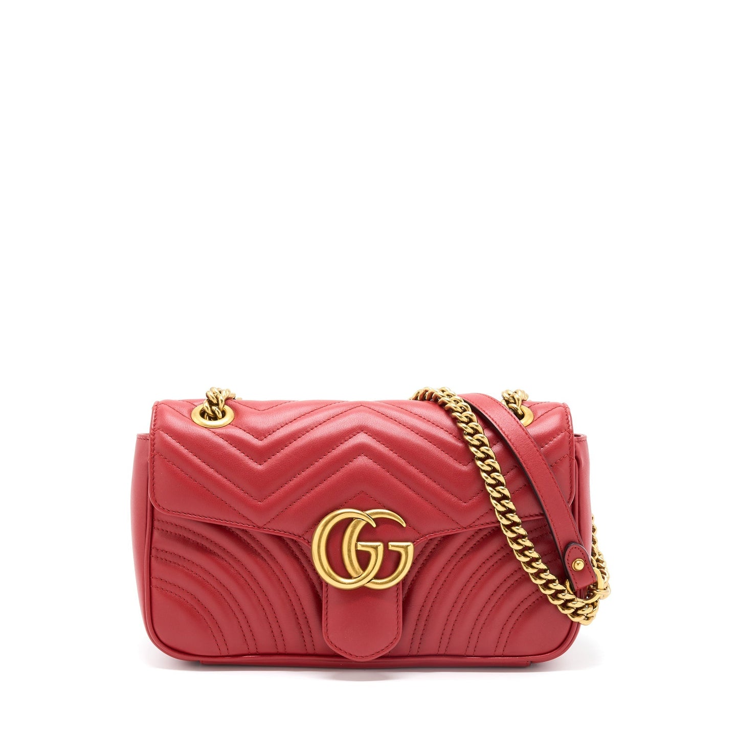 Gucci Small GG Marmont Bag Red