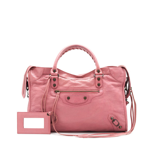Balenciaga Classic City Purse in Pink