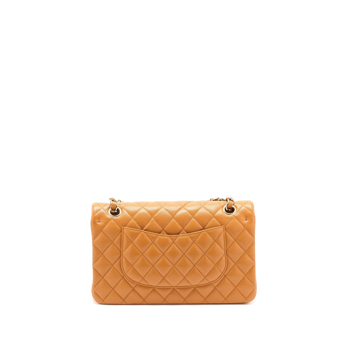 Chanel Medium Classic Double Flap Bag Caviar Caramel L (Microchip)