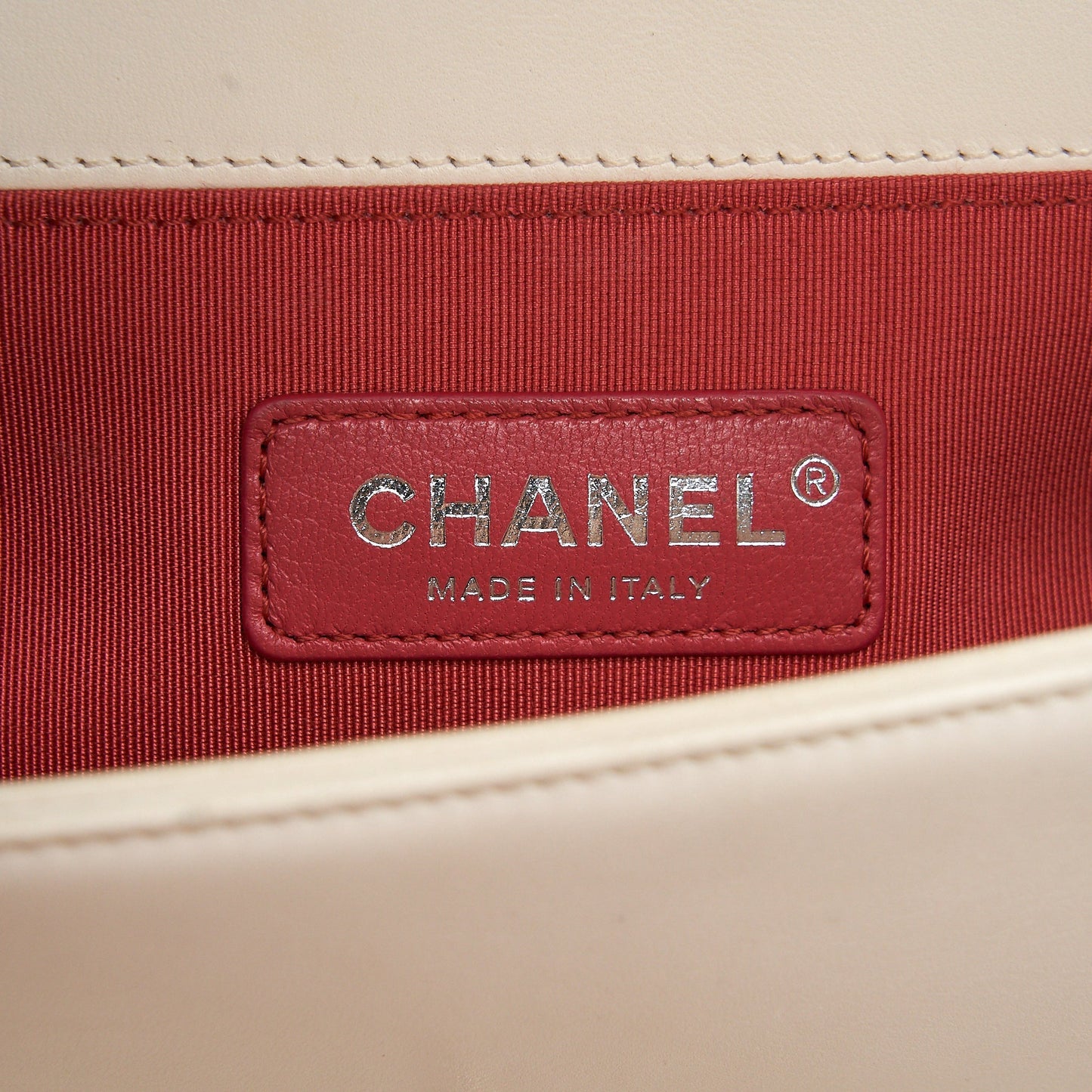 Chanel Small boy bag limited white
