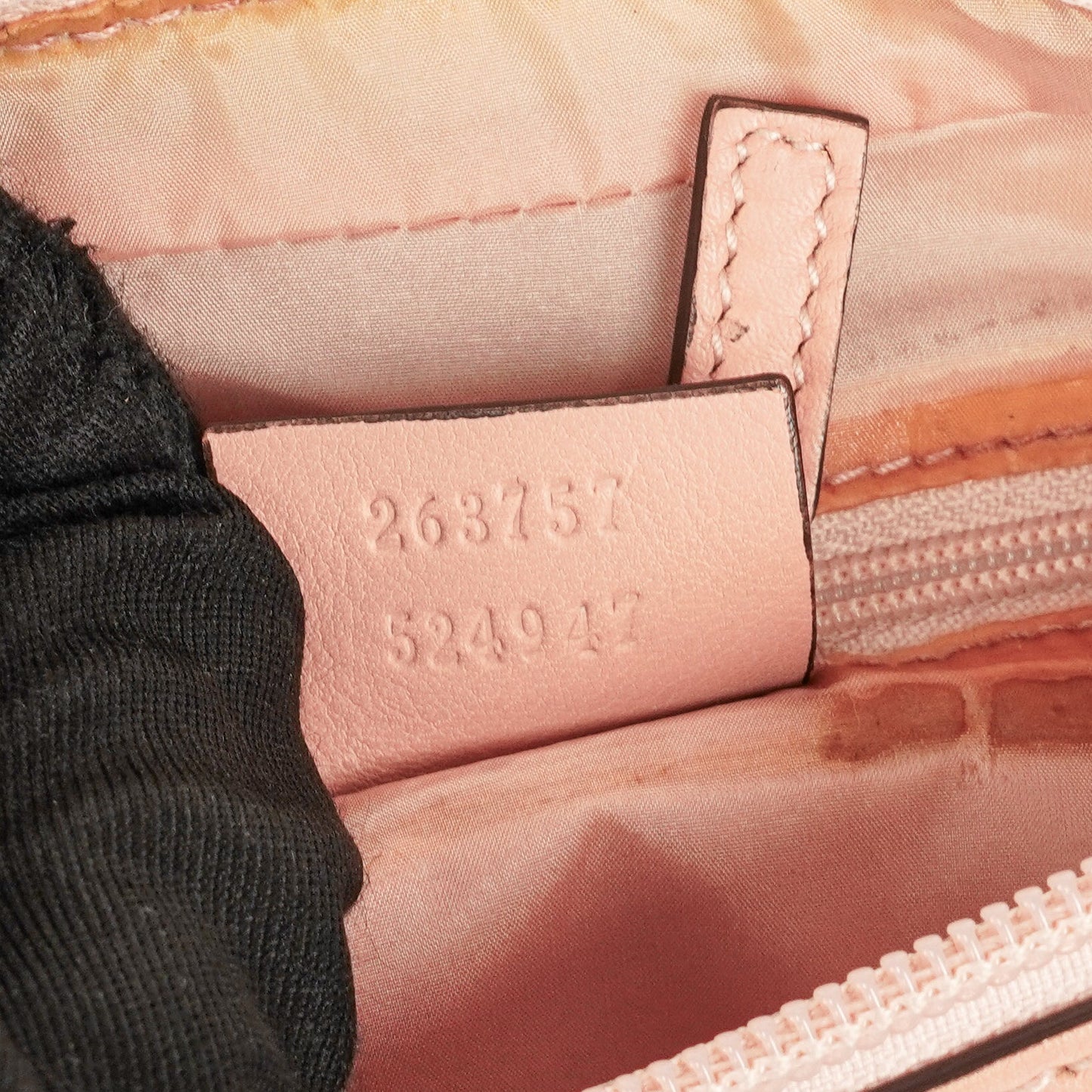 Gucci Guccissima Pink Charmy Hobo Bag