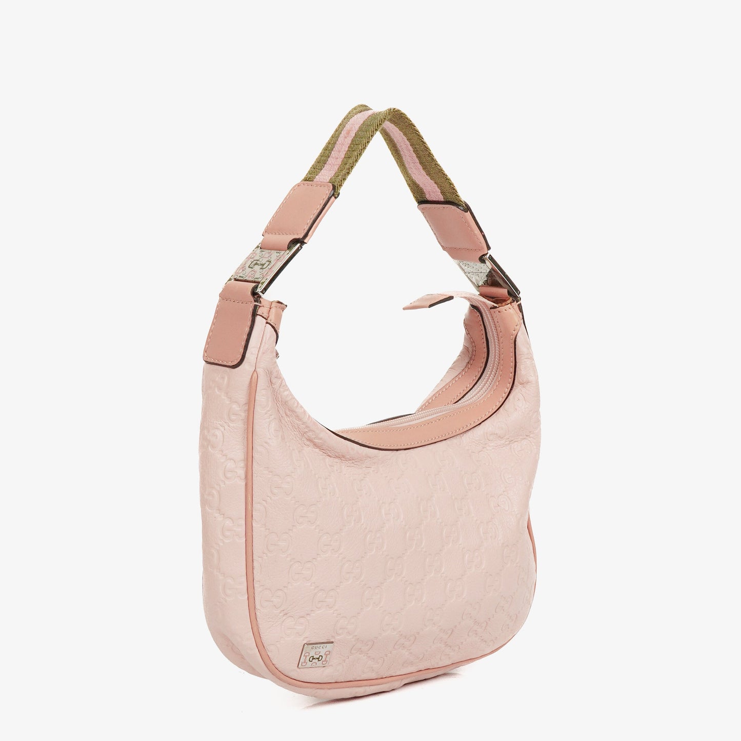 Gucci Guccissima Pink Charmy Hobo Bag