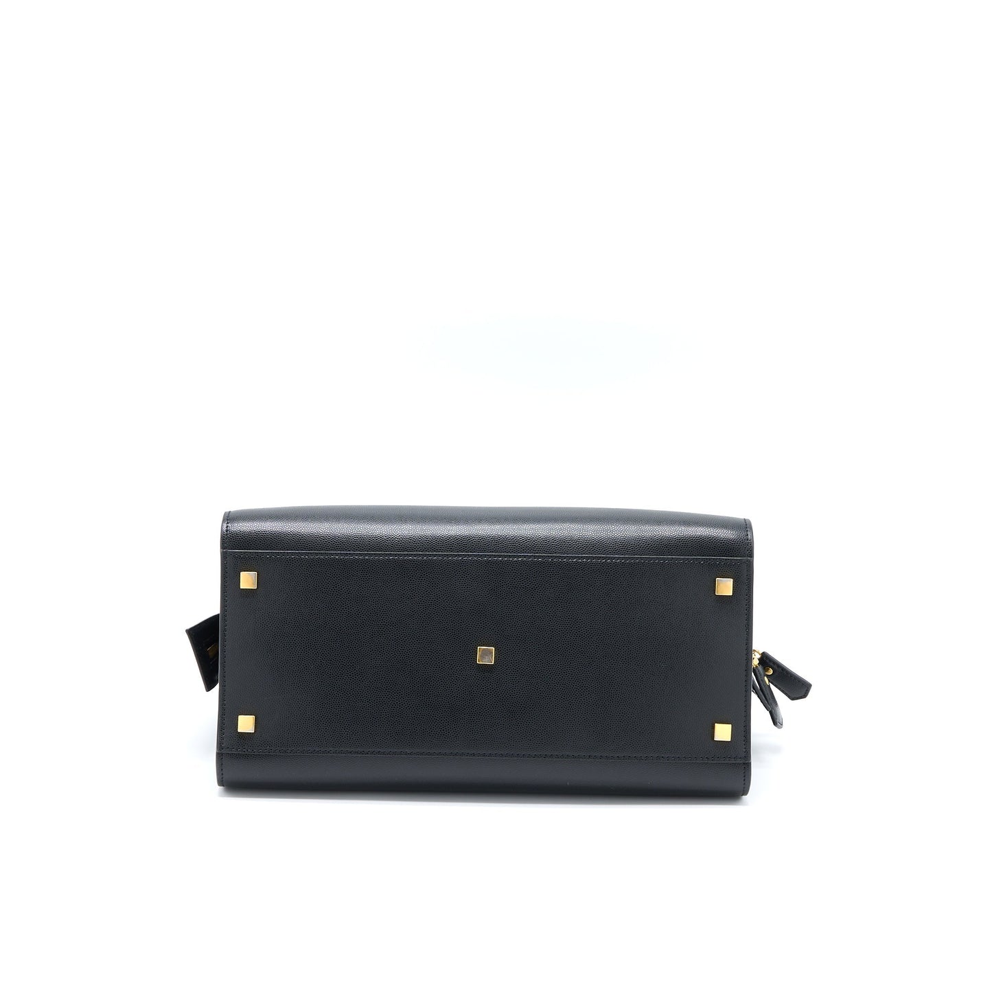 Saint Laurent/ Medium Uptown Tote Purse Calfskin Black