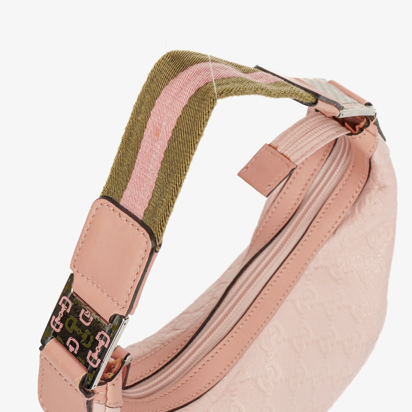 Gucci Guccissima Pink Charmy Hobo Bag