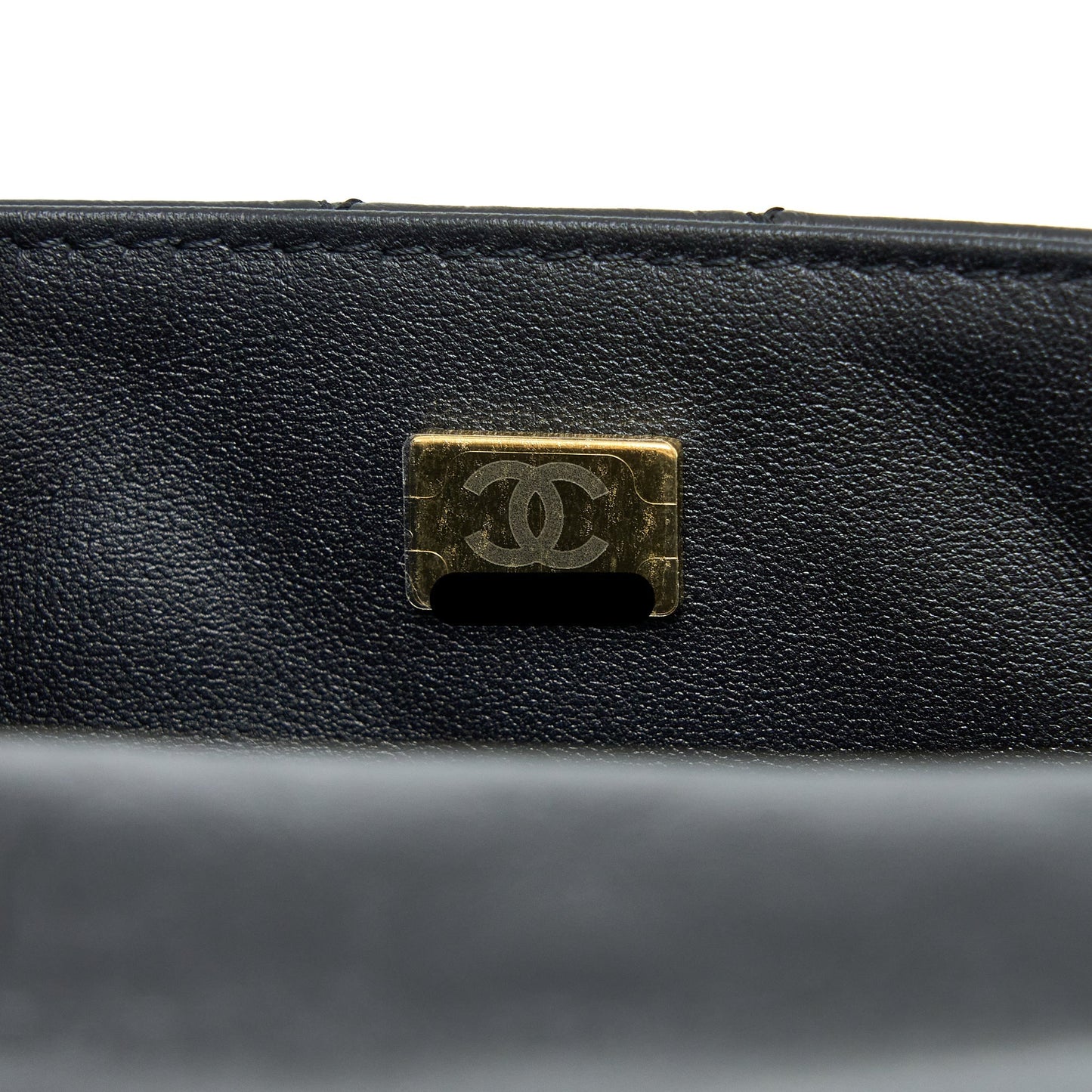 Chanel Mini Reissue 2.55 Flap Bag Aged Calfskin Black Brushed  (Microchip)